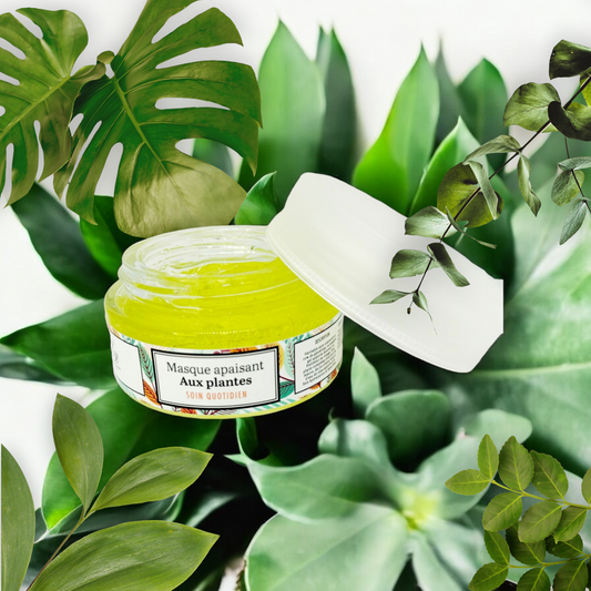 Masque apaisant aux plantes